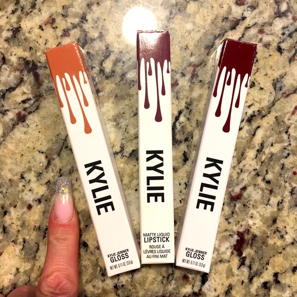 3 Kylie Gloss/Lipsticks - Picture 1 of 2